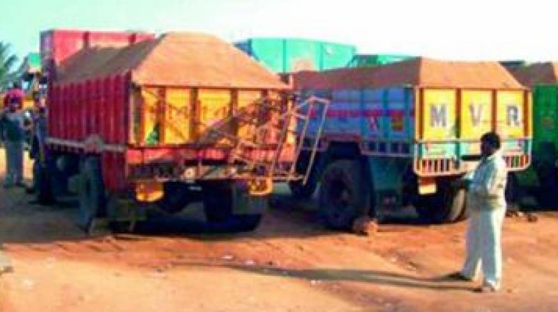 The transportation of sand to Hyderabad and other towns from Nizamabad has also been halted temporarily due to the increasing price. (Representational image)