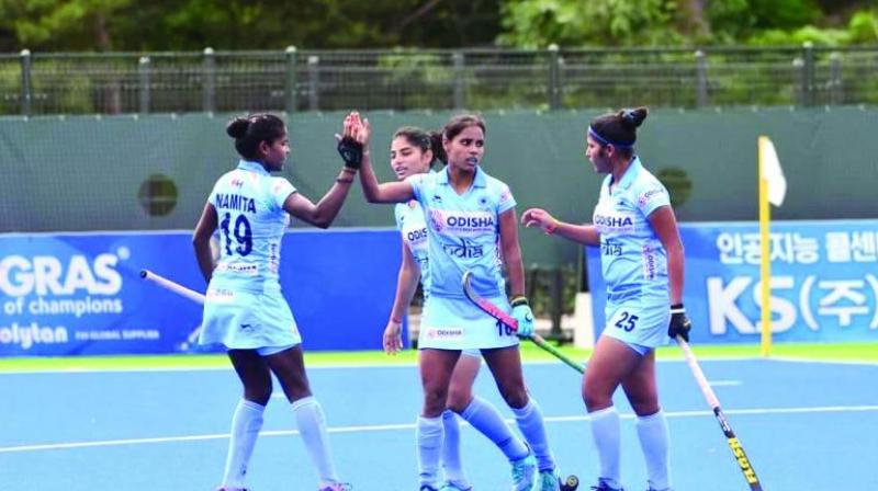 India are unbeaten in the Womens Asian Champions Trophy hockey tournament so far.