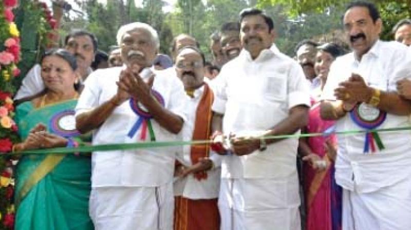 Chief Minister Edappadi K. Palaniswami inaugurates the five day  Annual Flower Show in Ooty on Friday. (Photo:DC)
