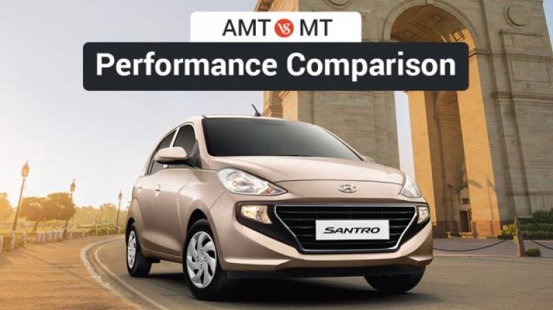 Santro MT and AMT are powered by a 1.1-litre petrol engine.