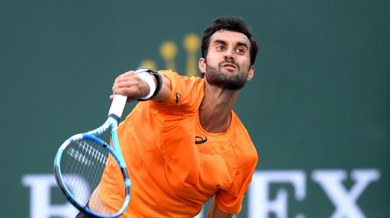 Yuki Bhambri dispatched Olivo 6-4 6-1 in the opening round of the USD 7,972,535 hard court event. (Photo: AFP)