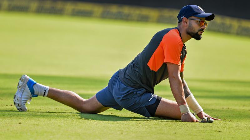 Kohli said experimentation can only be done in the top-order and has high hopes from the 18-year-old Shaw, who will make his Test debut on Thursday in the opening game against the West Indies here. Shaw is expected to open alongside K L Rahul. (Photo: PTI)