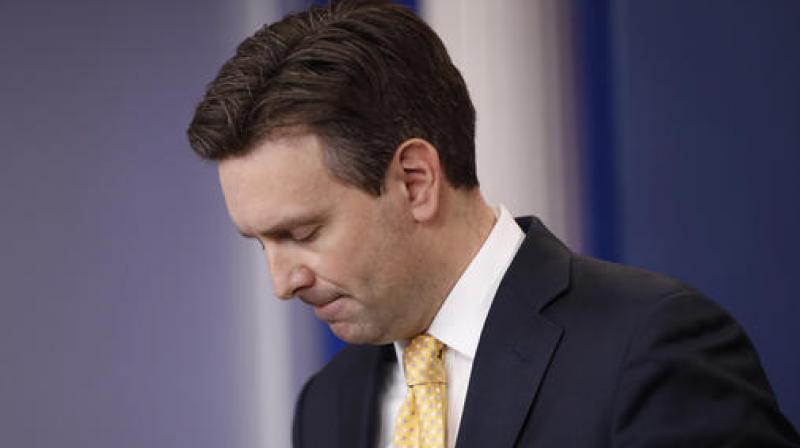 White House press secretary Josh Earnest during a press breifing.