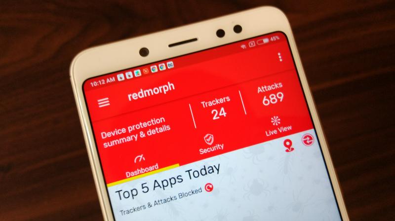 If keeping a tab on all the incoming and outgoing traffic on your device is your idea of keeping your device safe from malicious intentions, then Redmorphs Privacy Solution app is recommendable. (Photo: Deccan Chronicle)