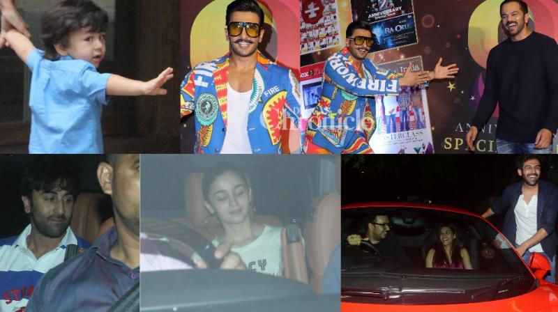 Ranveers Pataakha outfit, Ranbir-Alia meet KJo kids, other stars clicked