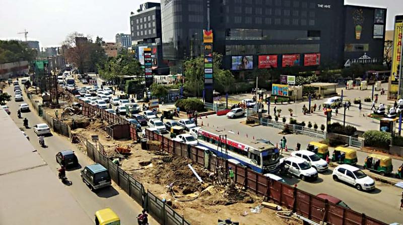 A view of the Outer Ring Road at Mahadevapura in Bengaluru