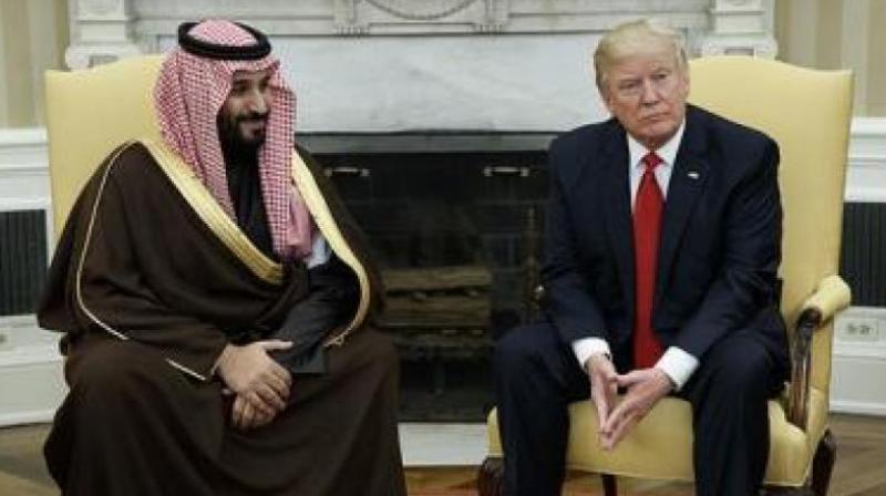 Saudi Crown Prince Mohammed bin Salman with US President Donald Trump