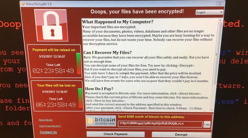 The ransomware has been identified a new variant of  WannaCry that had the ability to automatically spread across large networks by exploiting a known bug in Microsofts Windows operating system. (Photo: @fendifille/Twitter)