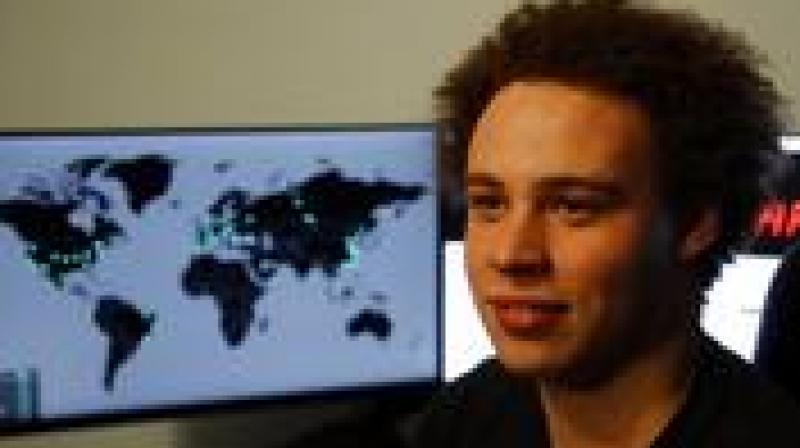 Marcus Hutchins, who stopped the cyber attack from spreading, works for Los Angeles-based Kryptos Logic (Photo: AP)