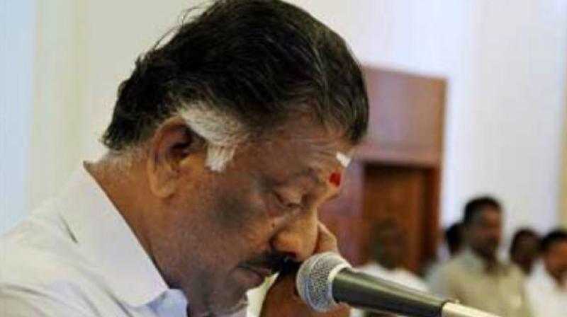 Tamil Nadu Chief Minister O Panneerselvam. (Photo: File)