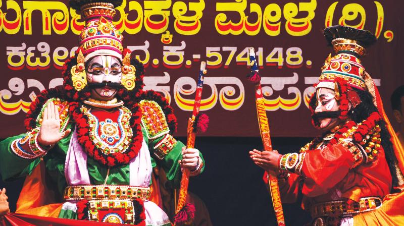 Yakshagana is a tough form of art as there is no written script but many young people are drawn to it  (Photo: DC)