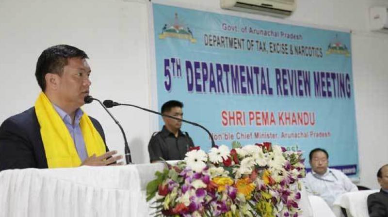 GST will greatly help in removing economic distortions and in development of a common national market, Khandu said. (Photo: ANI/Twitter)