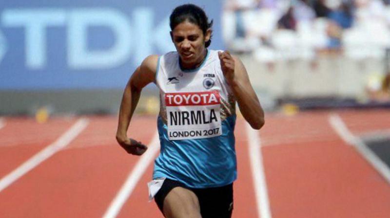 Nirmala Sheoran, who came fourth in the womens 400m event of the Jakarta Asian Games earlier this year, has been provisionally suspended after tests conducted in the WADAs Montreal laboratory. (Photo: PTI)