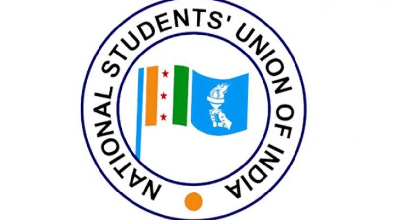 National Students Union of India logo.