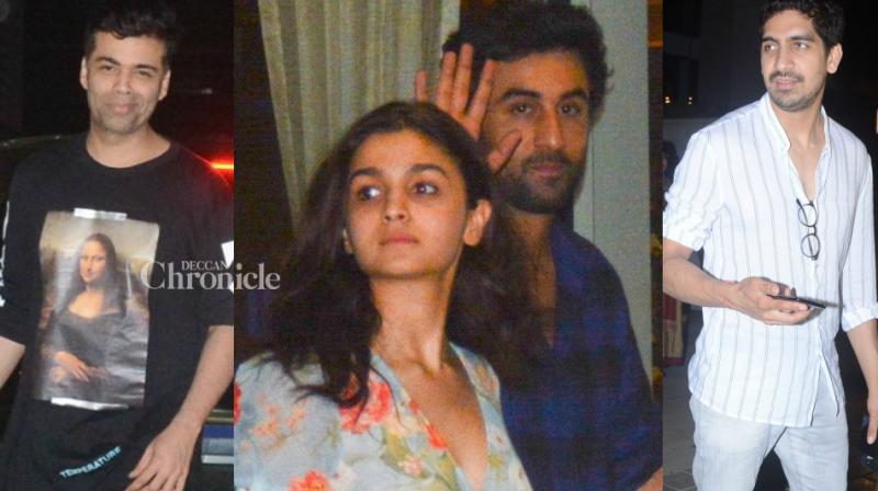 Ranbir and Alia step out together, but not alone this time; others also snapped