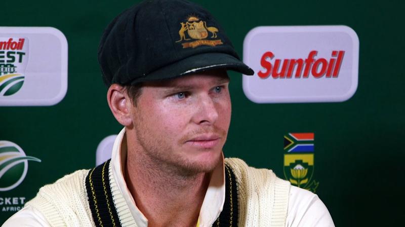 Just 32 months after being appointed as Australian captain, the 28-year-old Steve Smith has been sent home in disgrace from a tour of South Africa after masterminding a ball-tampering scandal seen as breaching the standards he promised to respect. (Photo: AFP)