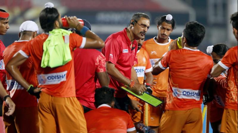 The Junior World Cup-winning coach took charge after Indias medal-less showing at the Gold Coast Commonwealth Games but was unable to change the teams fortunes. (Photo: Hockey India/Twitter)