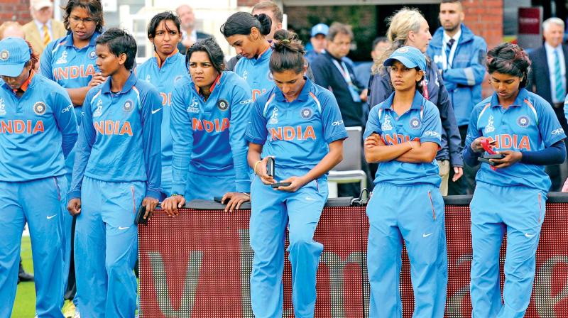 The Indian women after the World Cup final. (Photo: AP)