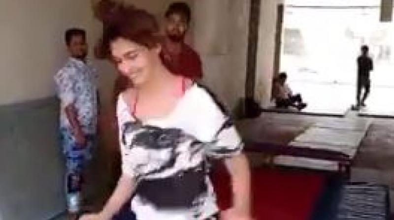 Disha Patani in a screenshot from the video.