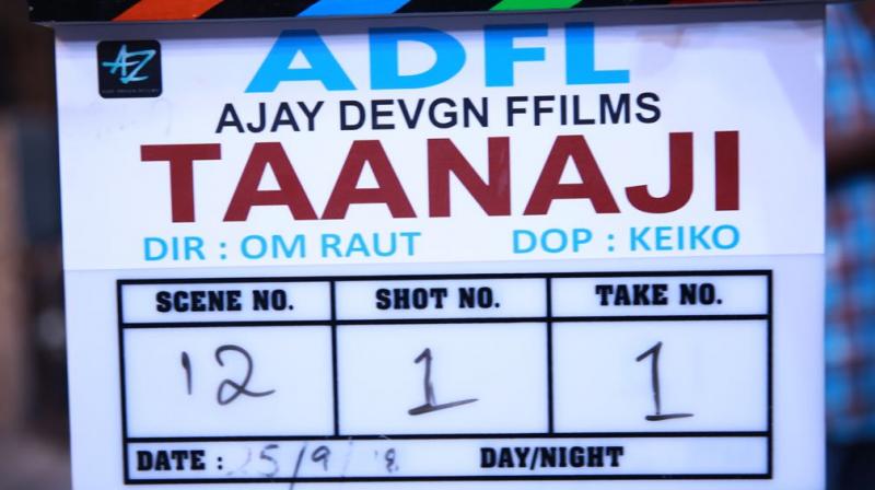 Taanaji shoot begins.