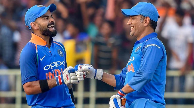 Although the Jharkhand cricketer has won two World Cup titles for the Men in Blue, comparisons with Kohli have been endless given flamboyant batsmans accolades in all three formats  both as batsman and captain. (Photo: PTI)