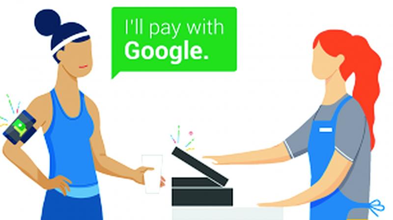 Google encourages the use of Android Pay and offers a $10 Whole Foods gift card as freebie.