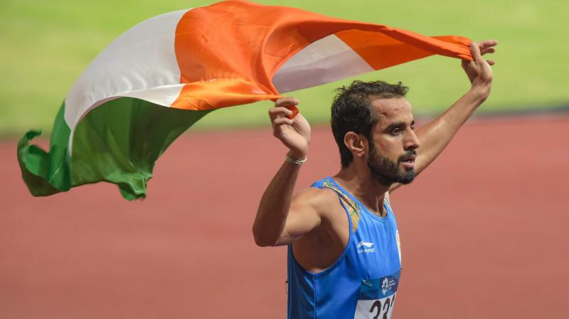 Recording a personal best timing of 1:46:15 seconds, Manjit became the first Indian since Charles Borromeo in 1982 to win the 800m event.  (Photo: PTI)