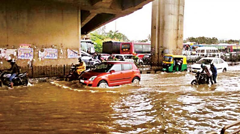 Most of them were related to flooding. Barapnagar, Chinnaswamy Layout, Ramachandra Nagar and Gangamma Gudi Circle were some of the areas under Yelahanka zone that were flooded    BBMP official
