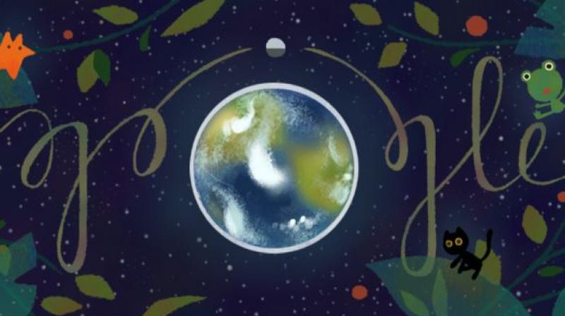 Googles doodle for the Earth Day takes an emotional and cute approach to the issue of making our planet breathe.