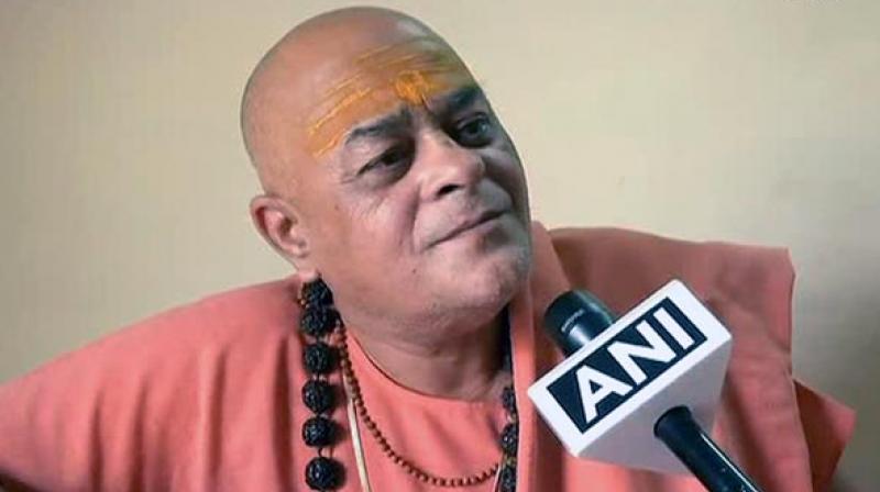 Swami Akhileshwaranand Giri said formation of cow ministry will attract even more budget into Madhya Pradesh and that he wanted the cow to be removed from the category of animal. (Photo: ANI)