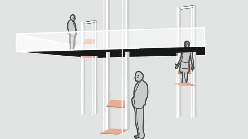 According to designers of vertical walking system, the future will see billions more people moving into urban areas where skyrocketing land prices will force apartment buildings to be built even taller.