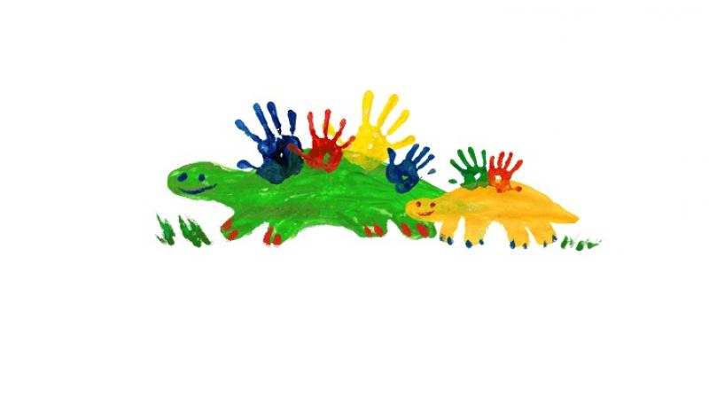 Google celebrates Mothers Day with adorable dinosaur doodle. (Photo: Google)
