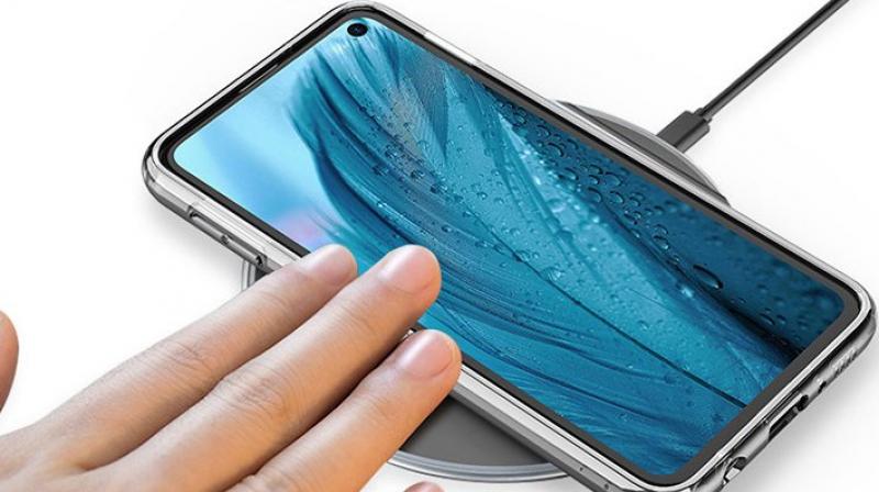 The Samung Galaxy S10 with a punch-hole display.