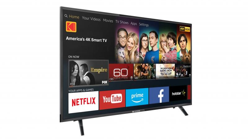 The TV comes with a resolution of 3840 x 2160 pixels with display size of 109 cm.