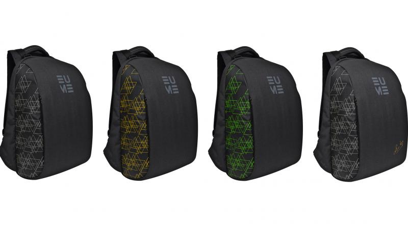 EUME backpacks are ideal for commute and save you from incessant body aches caused by carrying a load on your shoulder.
