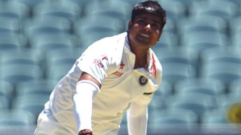 Karn Sharma took six for 94 in the second innings to take his match tally to 10 for 133, his best figures in first class cricket.(Photo: PTI)