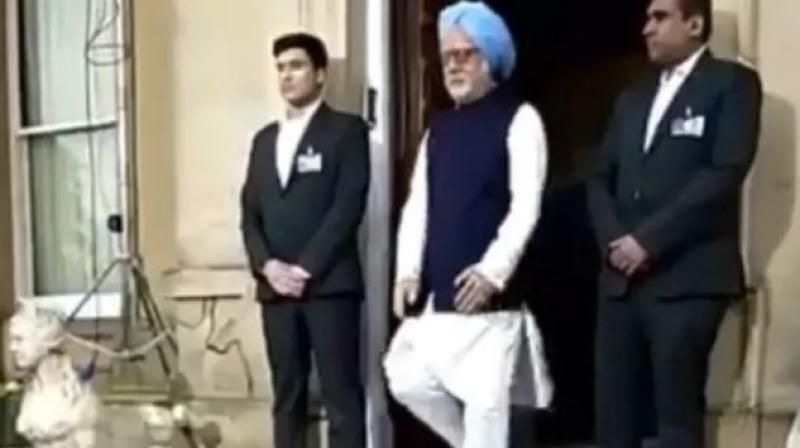 Anupam Kher in a screenshot from the video.