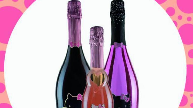 Hello Kittys Sanrio had released a vino line earlier this year, including a host of ros©s for the summer. (Photo: DC)