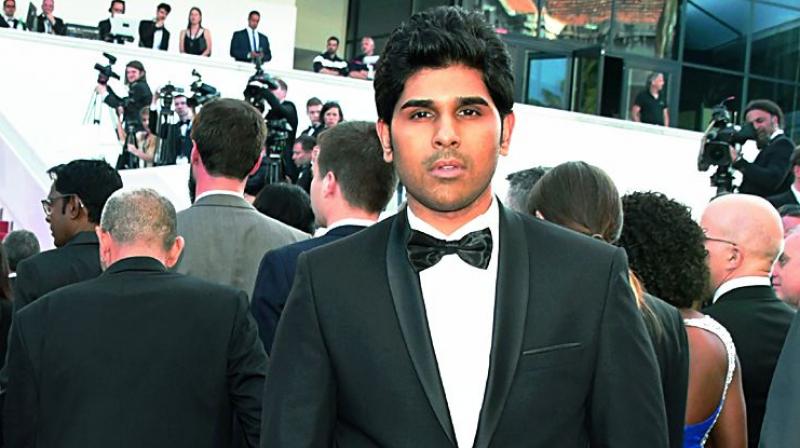 Allu Sirish at the red carpet of the Cannes Movie Festival