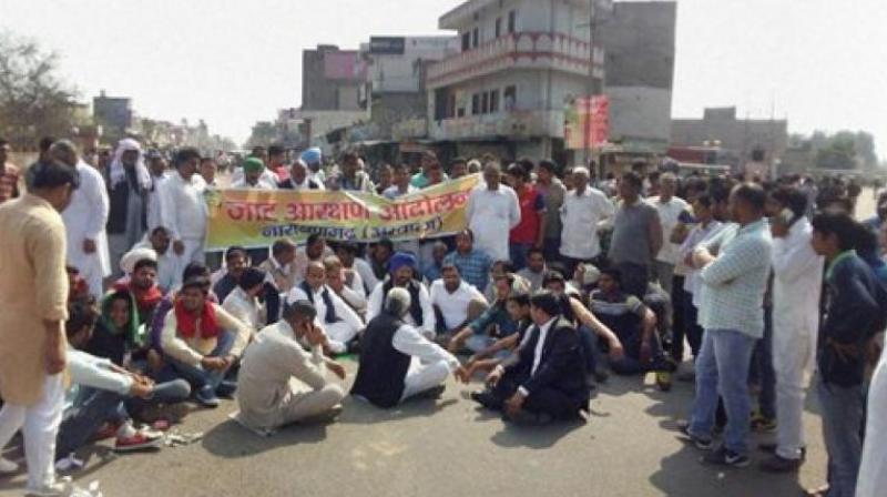 Amid elaborate security arrangements, the Jats held dharnas at several locations which remained peaceful. (Photo: Representational Image)
