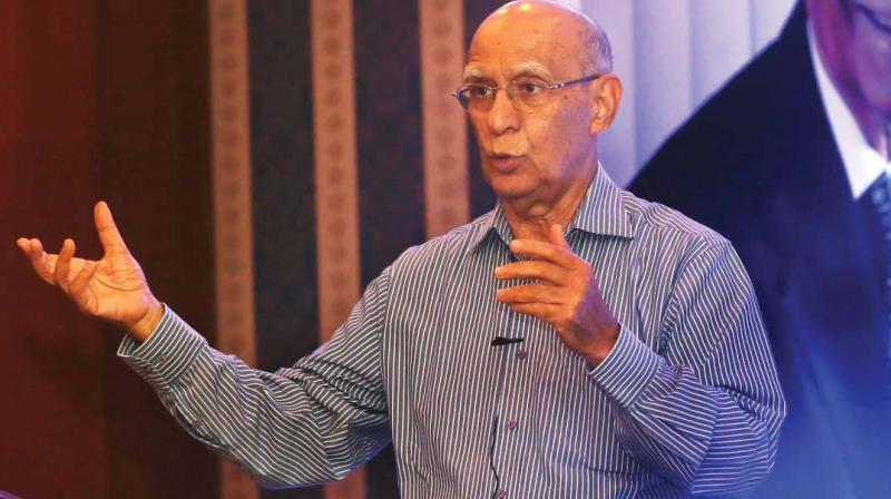 IT entrepreneur Ashok Soota interacts with the entrepreneurs in Kozhikode on Monday. (Photo:  DC)