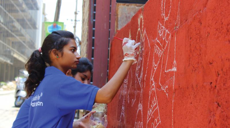Youth For Parivarthan, a not-for-profit organisation has carried out beautification projects at many locations across the city and has won many hearts for taking proactive steps to keep the city clean and tidy
