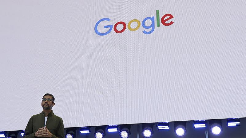 Google CEO Sundar Pichai talks about Google Assistant during a product event in San Francisco. Google is likely to again put artificial intelligence in the spotlight at its annual developers conference. (Photo:AP)