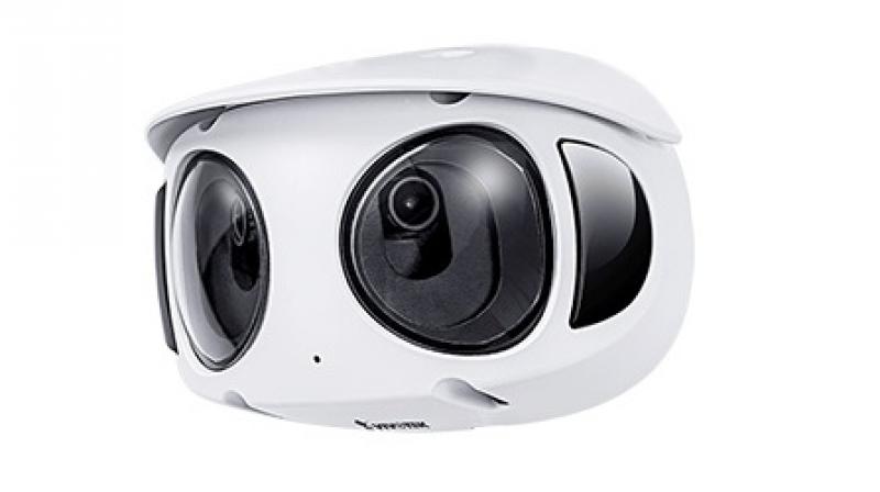The Dome camera has built-in IR illuminators, with an effective range of 20 metres.