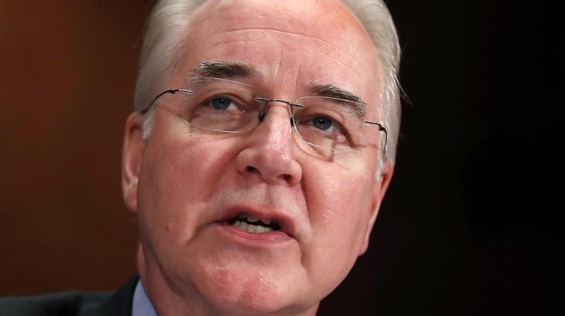 US Health and Human Services Secretary Tom Price resigned under pressure from President Donald Trump on Friday in an uproar over Prices use of costly private charter planes for government business. (Photo: AP)