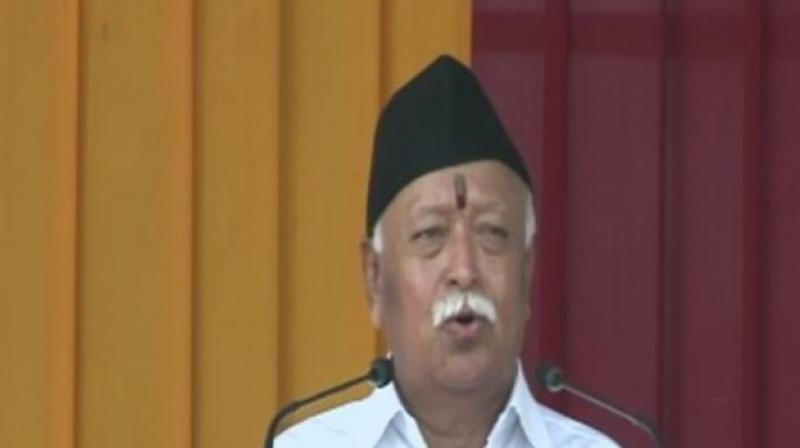 RSS Chief Mohan Bhagwat also expressed his condolences to victims of families of Elphinstone Road railway foot overbridge stampede. (Photo: ANI | Twitter)