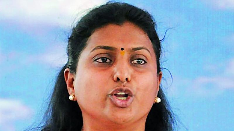 YSRC leader Roja on Thursday came down heavily on Chief Minister N. Chandrababu Naidu and asked the people of Nandyal to teach him a big lesson by voting against him in the byelection.