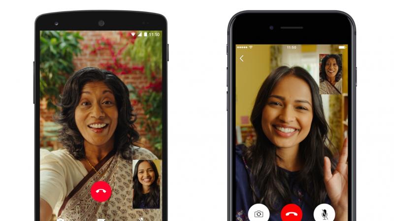 the PiP video calling fetaure could be helpful if you are on a video call with one contact and want to initiate a chat with another contact or view pictures.  (Photo:WhatsApp)