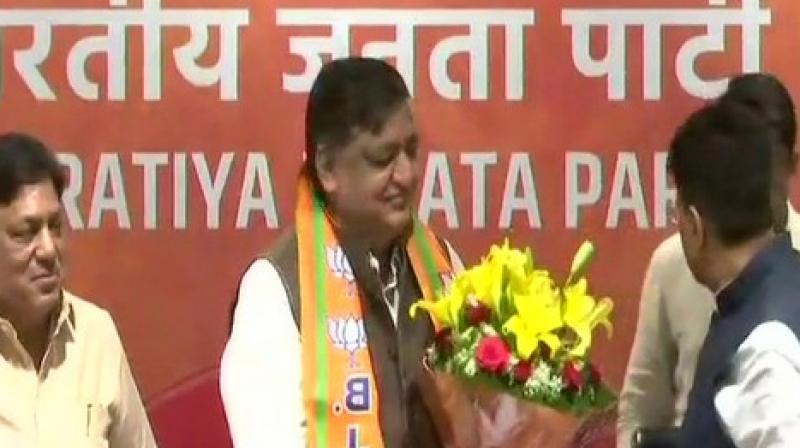 Addressing the press, Agrawal said, I just want to serve the BJP, I have no conditions and no demands for a ticket in the Rajya Sabha. (Photo: ANI)