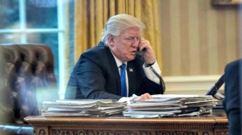 Donald Trumps recent tense phone conversations with his counterparts in Australia and Mexico were leaked to news organizations, White House claimed. (Photo: AP)